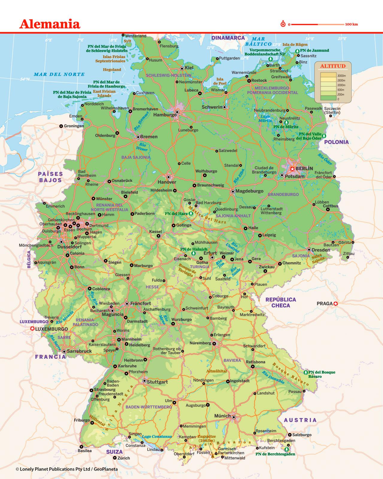 Alemania Mapa - Vector La Ilustracion De Un Mapa De Europa Con Alemania